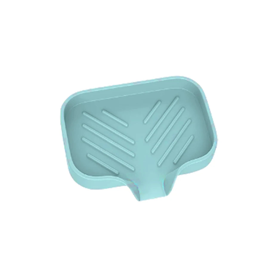 Kitchen Sink Sponge Holder Silicone Soap Dish Bar Soap Holder Self Draining Anti-slip Storage Rack Bathroom Supplies